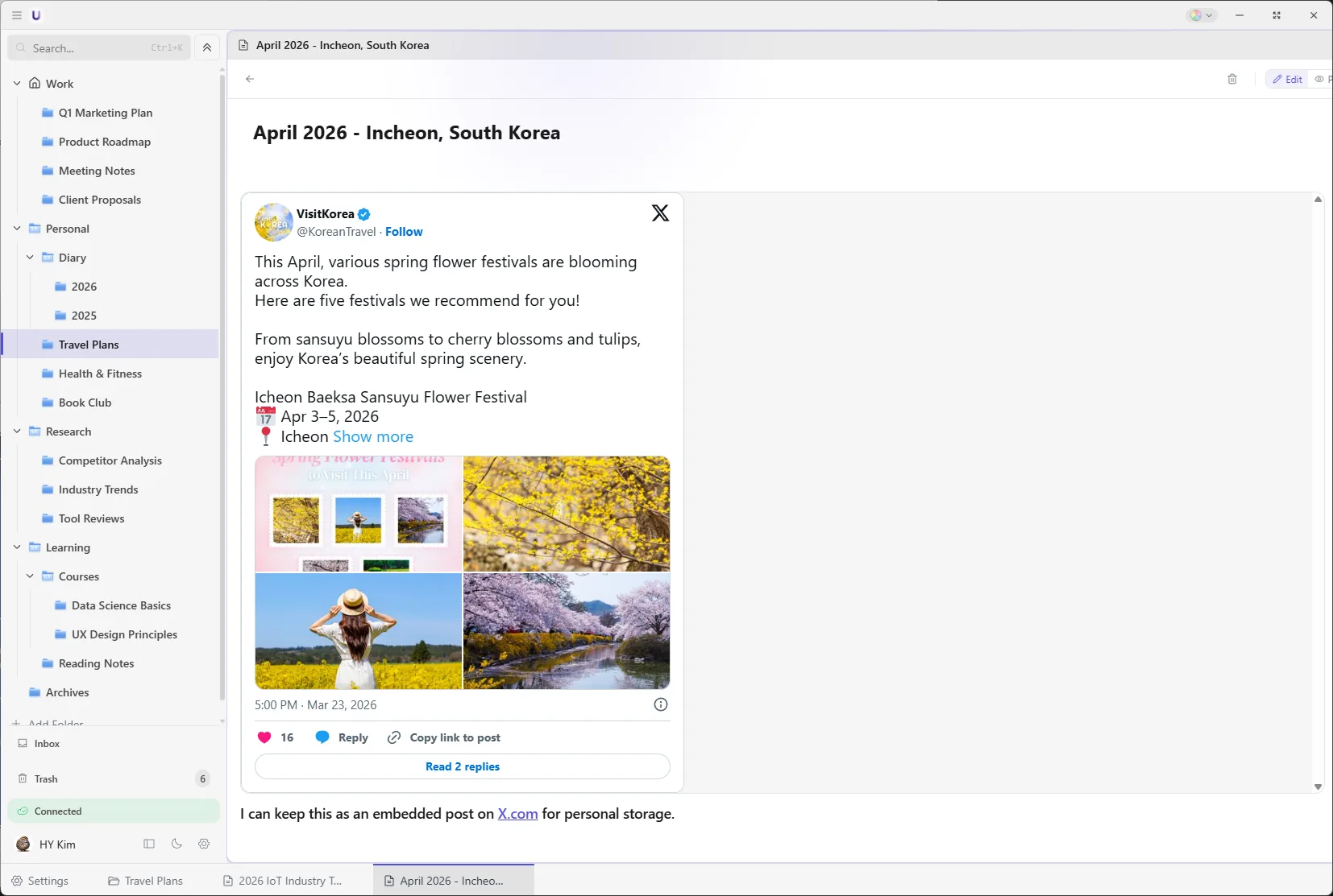 Upvault dark and light mode screenshot